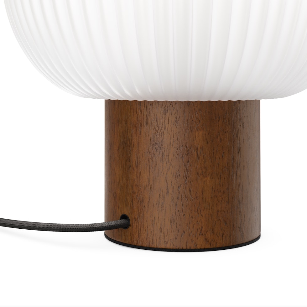 Kipp Glass Table Lamp - Walnut - Image 2