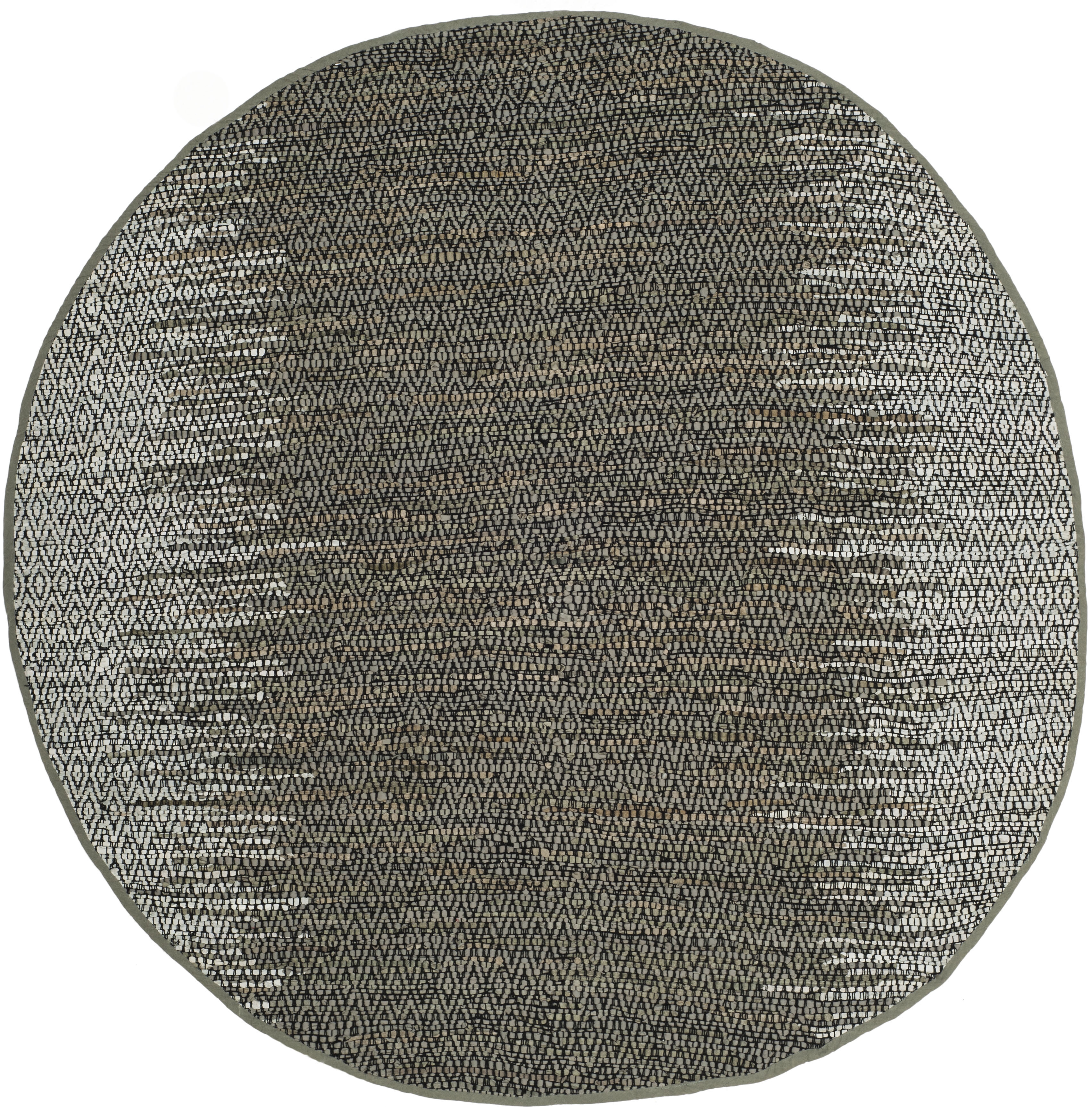 Arlo Home Hand Woven Area Rug, VTL389A, Light Grey/Grey,  6' X 6' Round - Image 0
