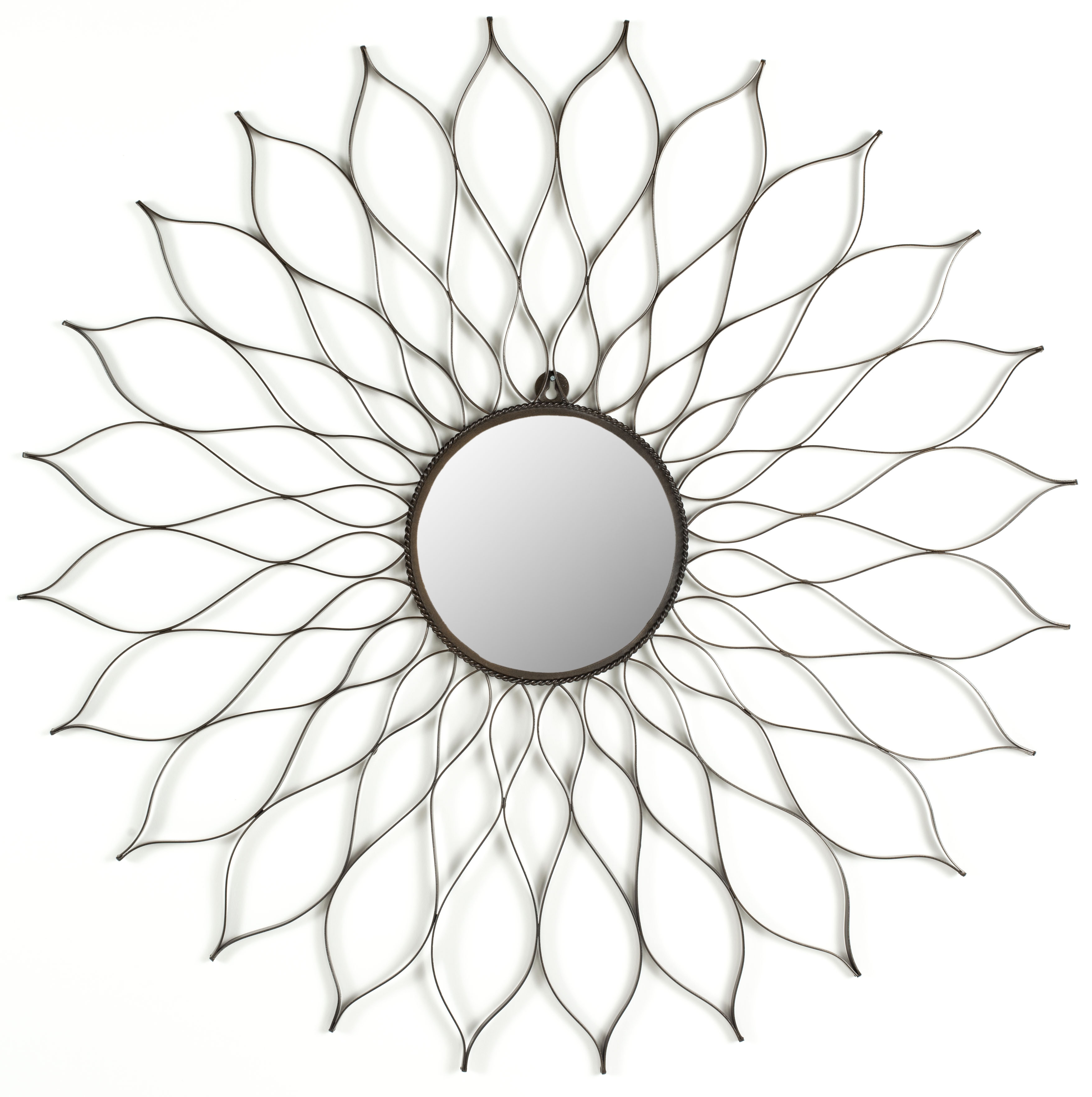 Flower Mirror - Rustic Powder Coated - Safavieh - Image 0