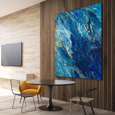 'Blue Marble' Fine Art Giant Canvas Print 54"X54" - Image 0