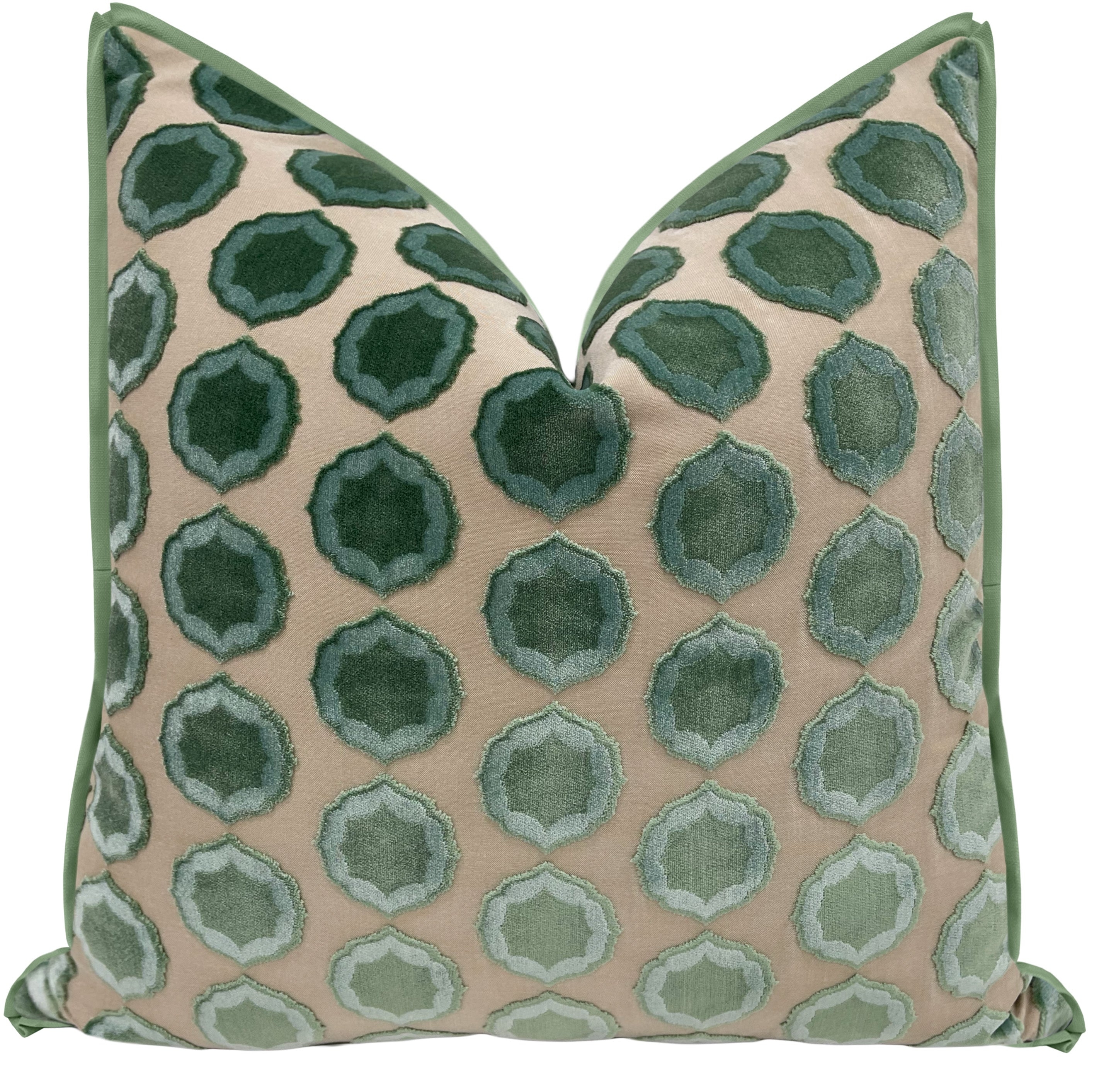 TIANA // TURQUOISE + NATTIER | MANUEL CANOVAS - 20" X 20" / BUTTERFLY FLANGE / Basil - Image 0