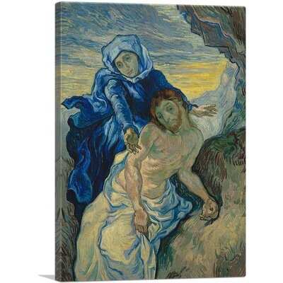 ARTCANVAS The Pieta 1889 Canvas Art Print By Vincent Van Gogh_Rectangle - Image 0