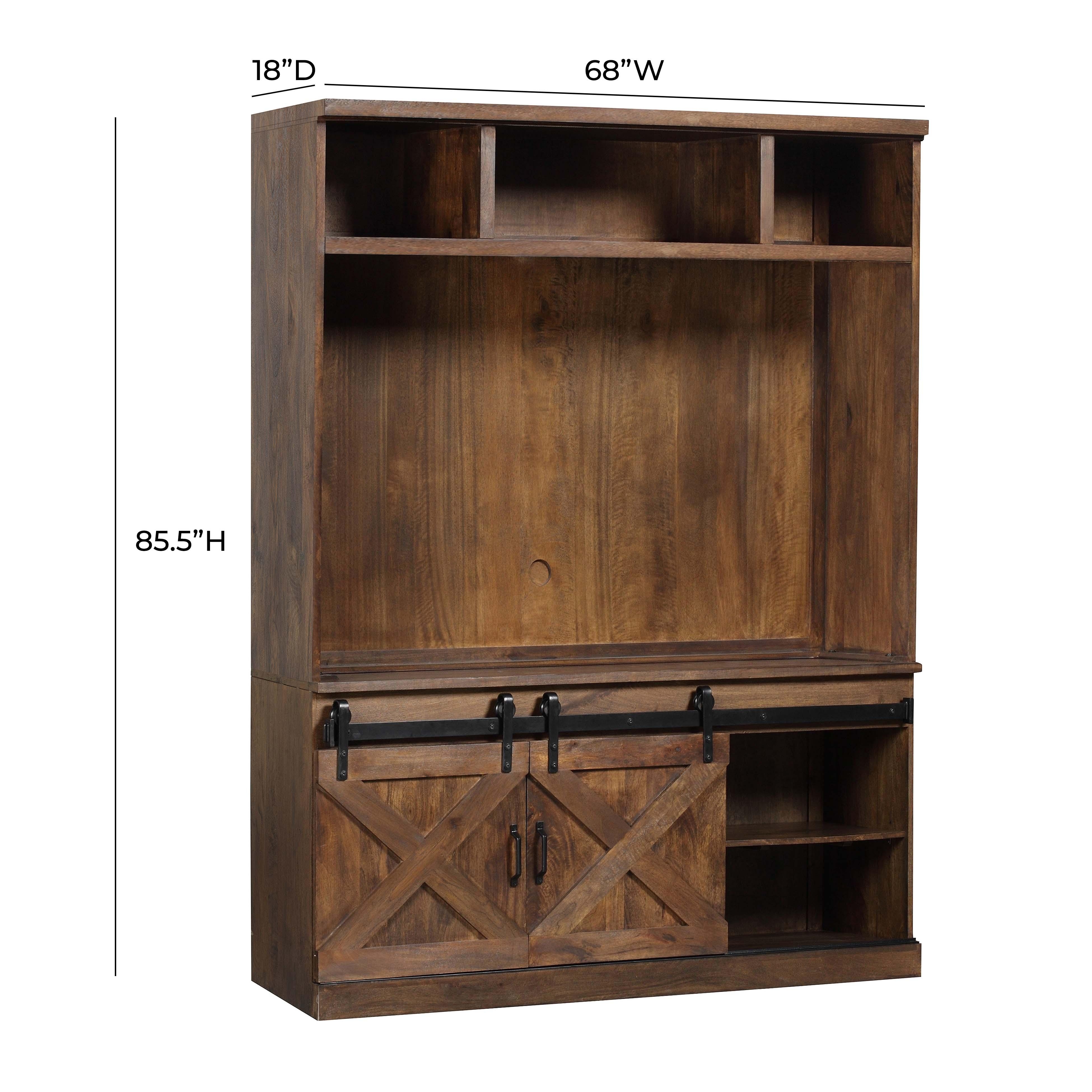 Dawson Rustic Brown Entertainment Center - Image 4
