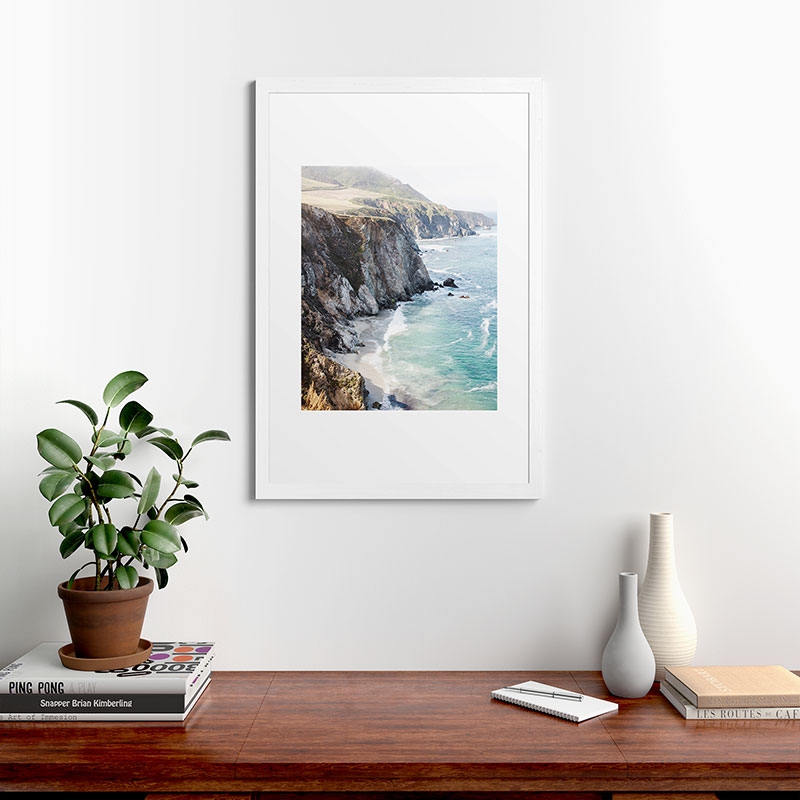 Big Sur by Bree Madden - Framed Art Print Classic White 24" x 36" - Image 1