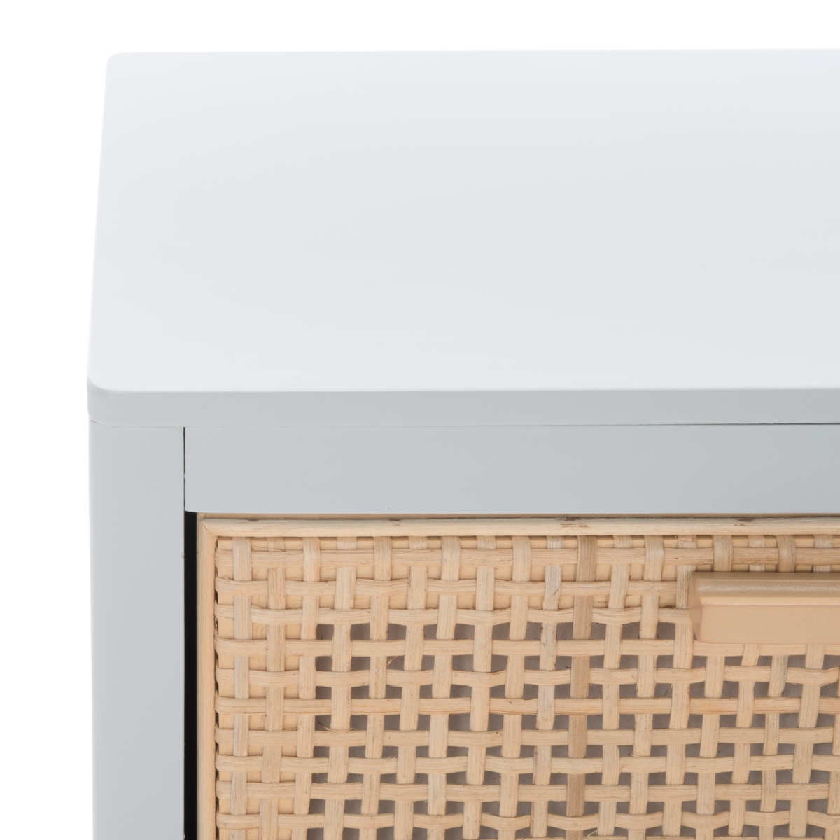 Miya Night Stand - Grey / Natural - Safavieh - Image 2