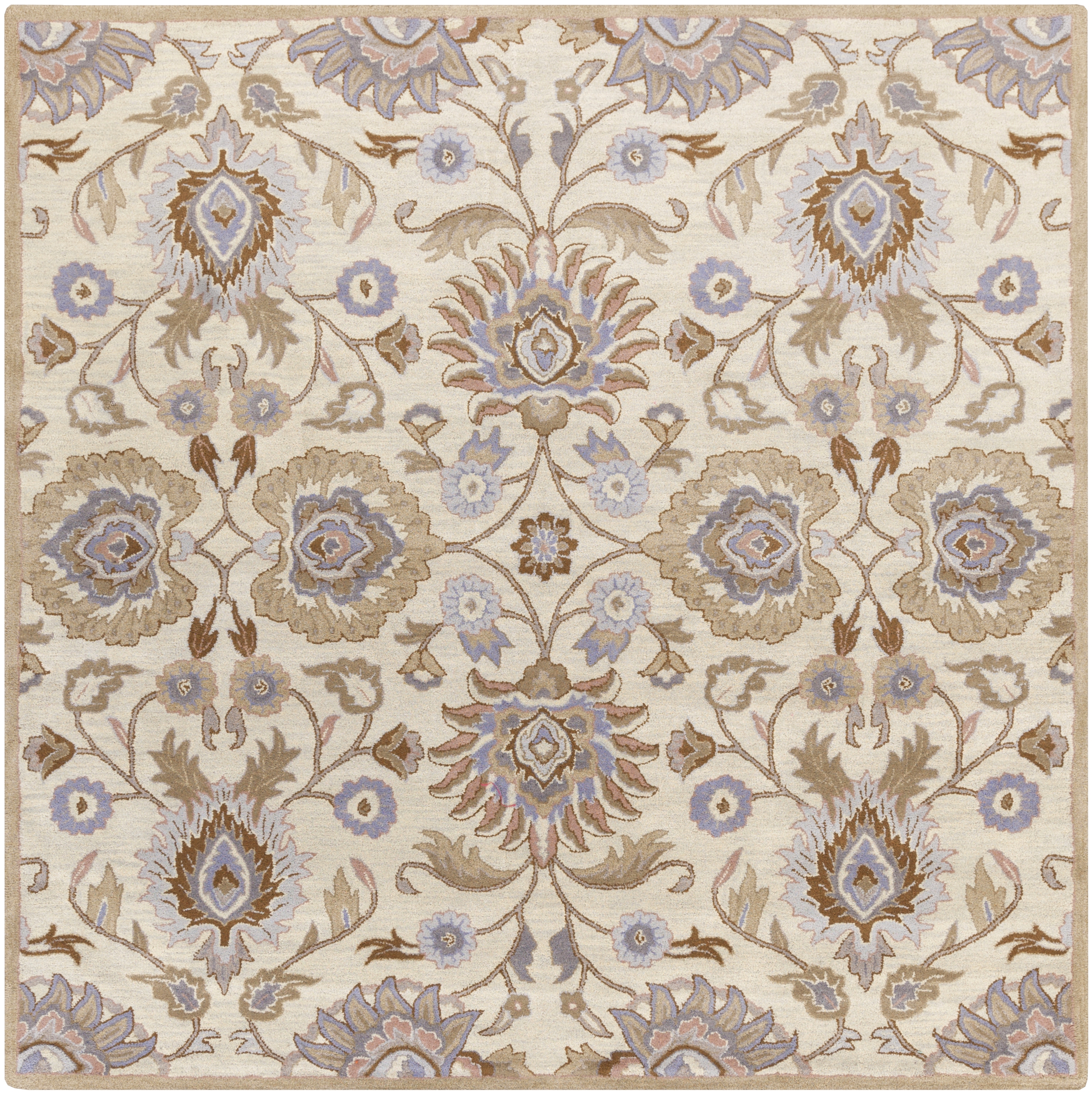Caesar Beige Indoor 9'9" x 9'9" Handmade Rug - Image 0