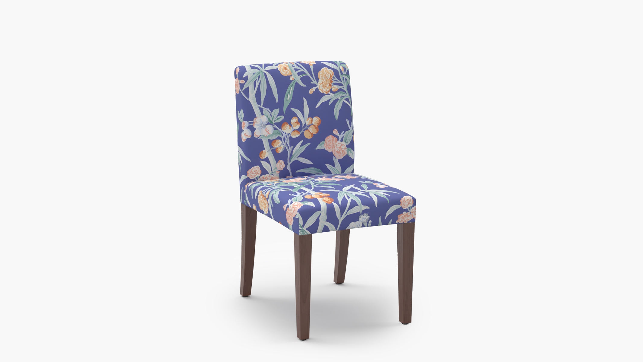 Signature Dining Chair, Lapis Lanai, Walnut Square Tapered Leg - Image 1