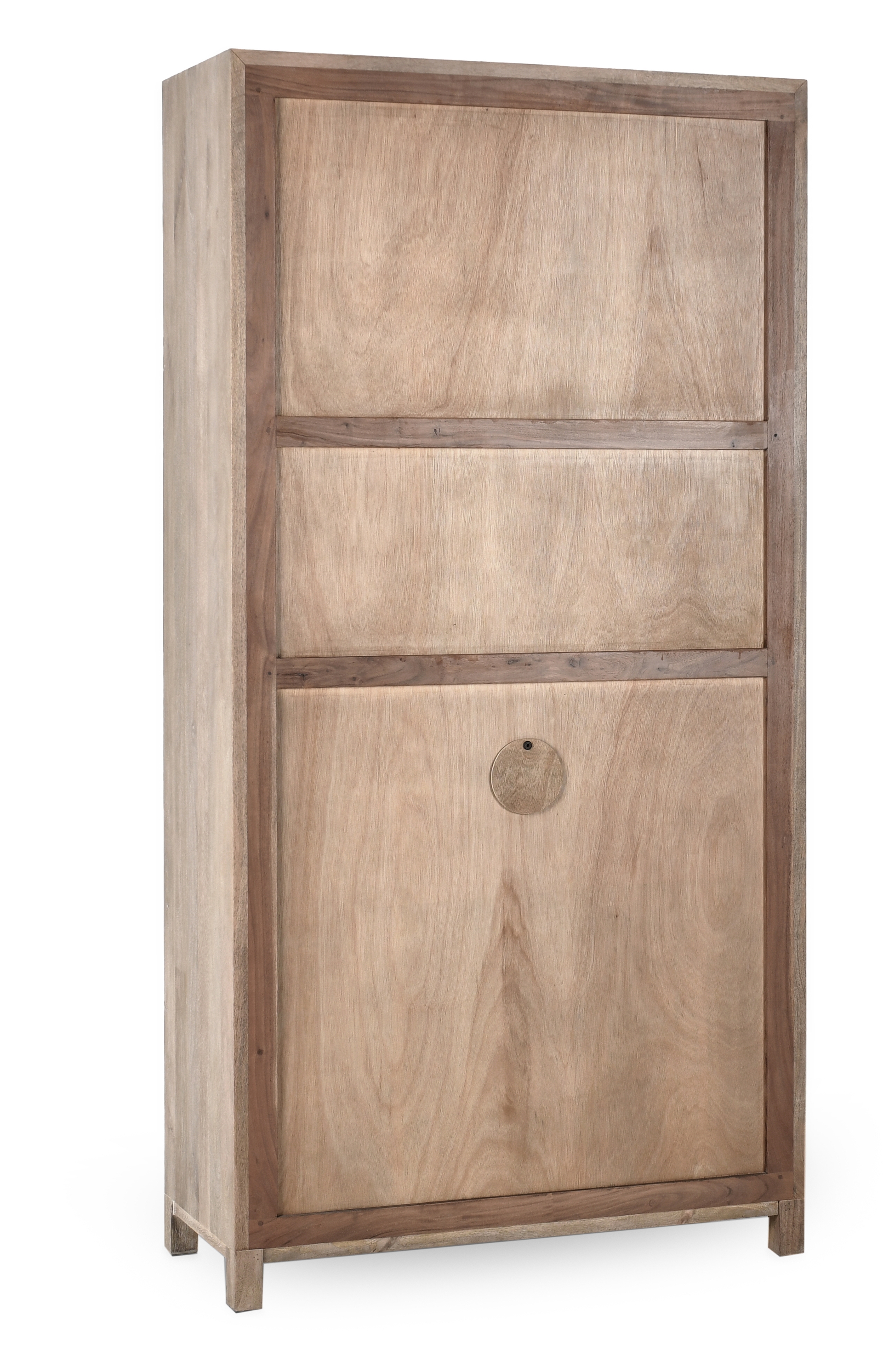 Jensen 2Dr 1Dwr Tall Cabinet Taupe - Image 4