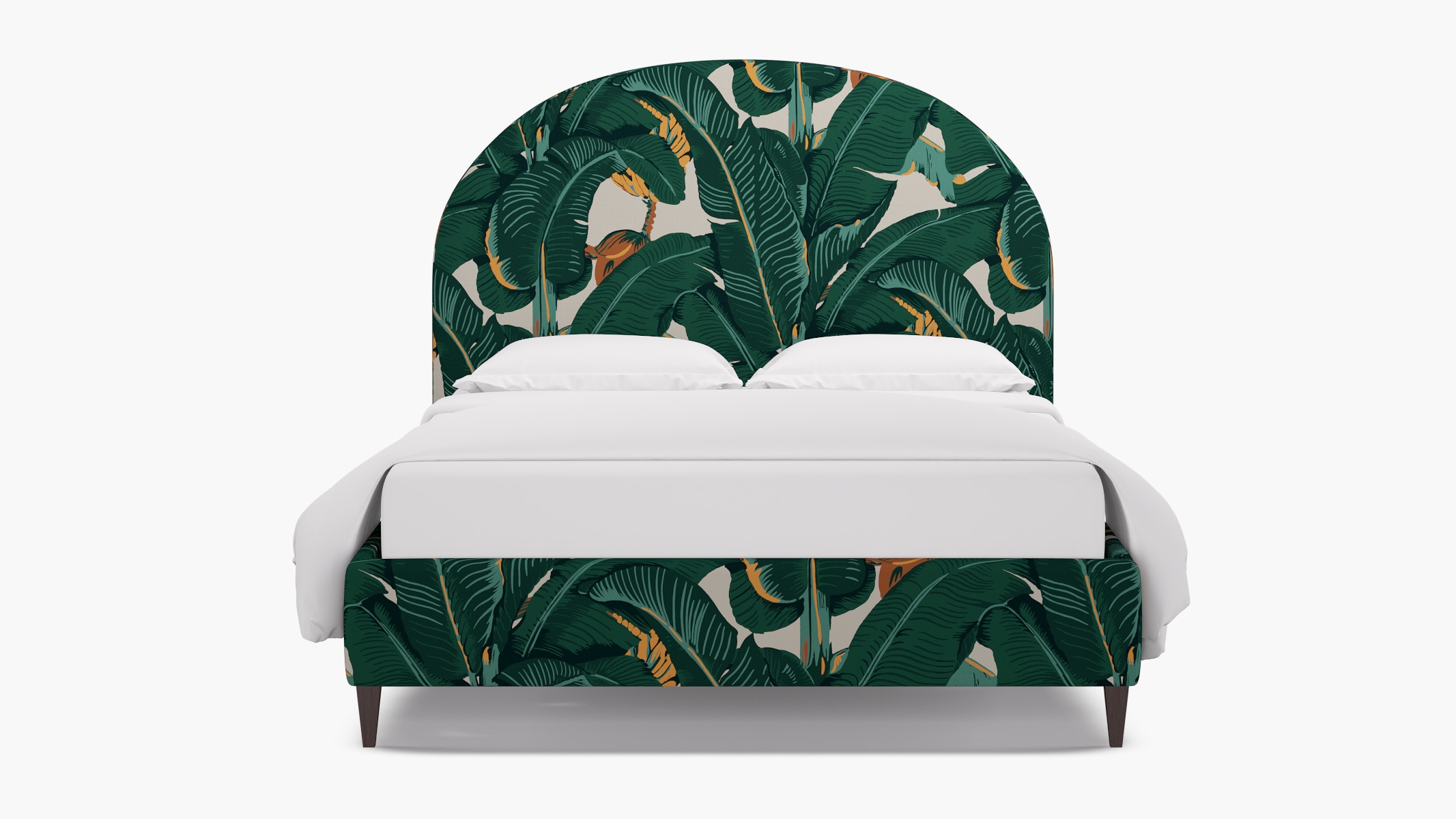 Demilune Bed, Martinique®®, Espresso Square Tapered Leg, King - Image 0