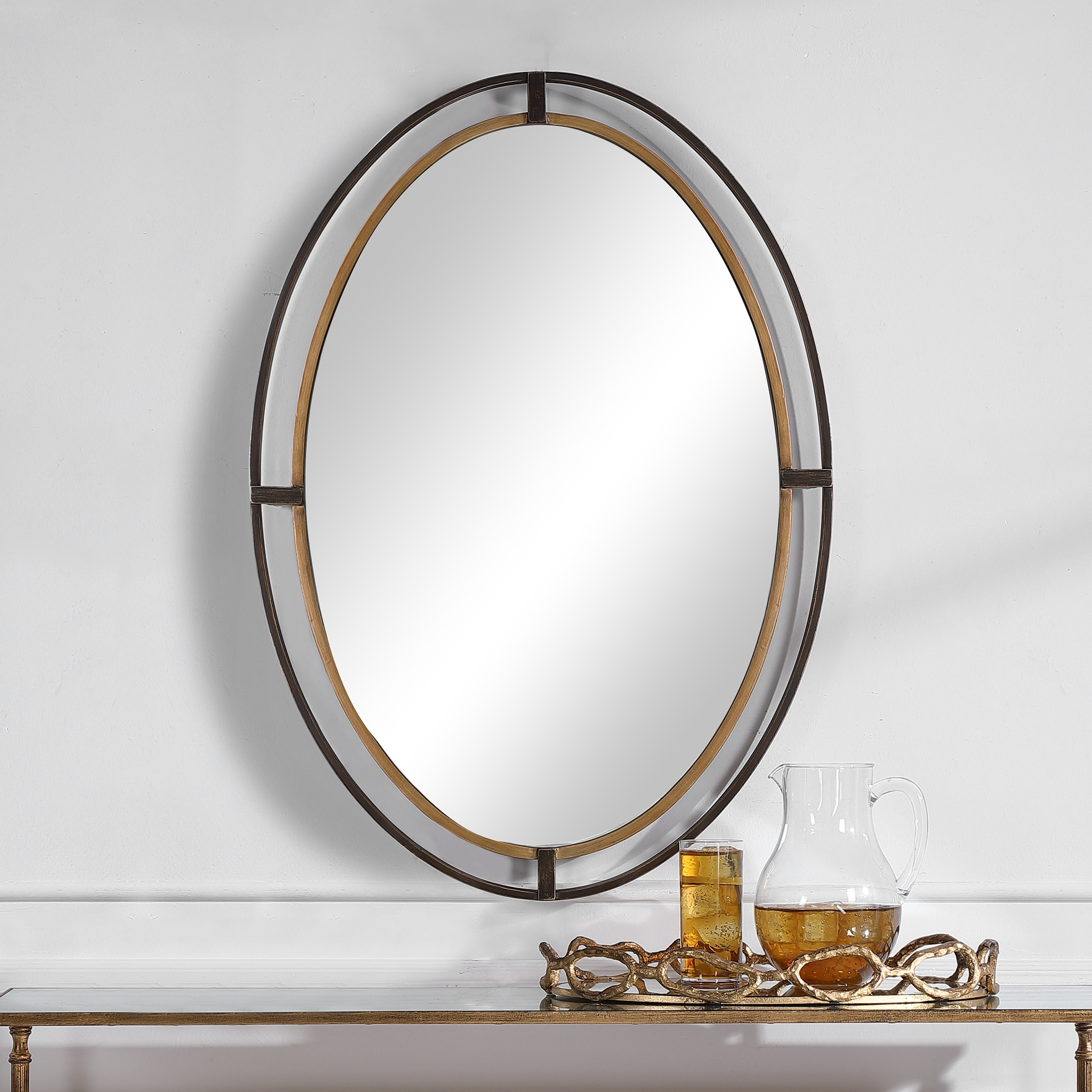 Metal Oval Mirror - Image 2