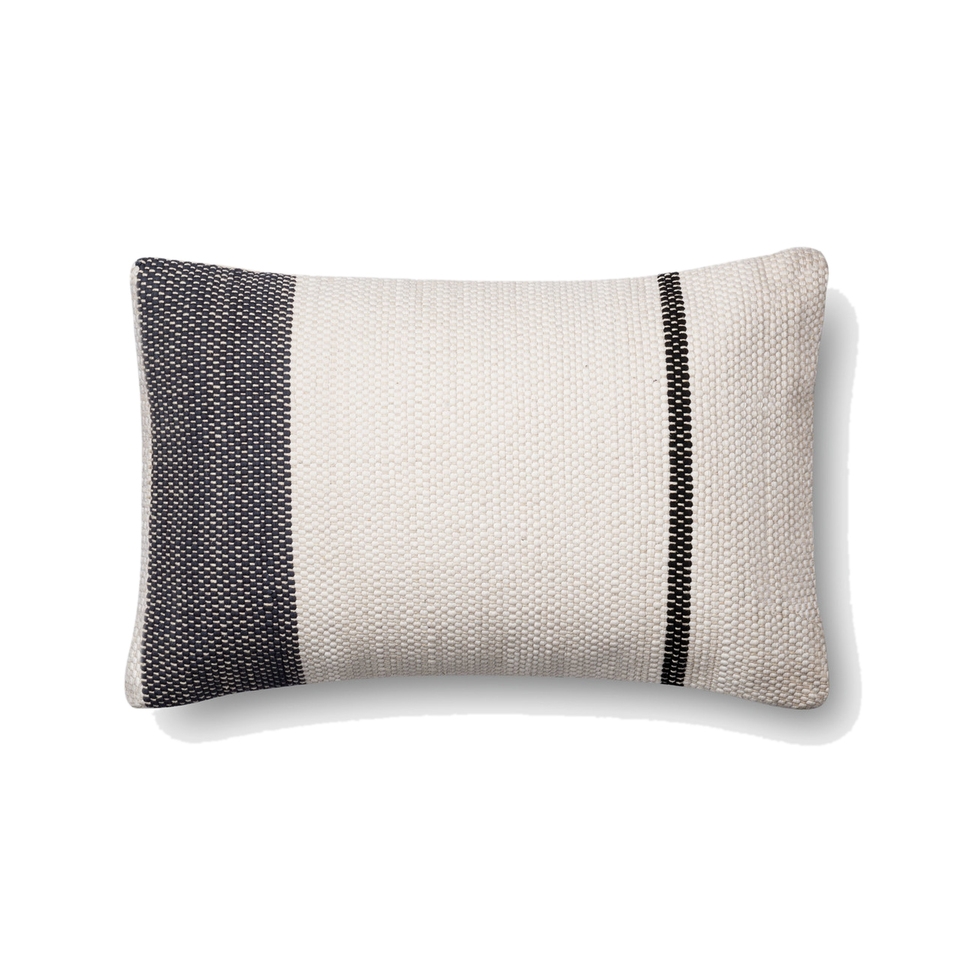 Colorblock Lumbar Pillow, 21" x 13" - Image 0