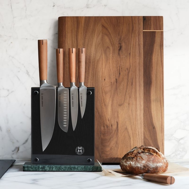 Timbre Walnut Cutting Board with Beech Wood Inlay by Daniel Humm - Image 4