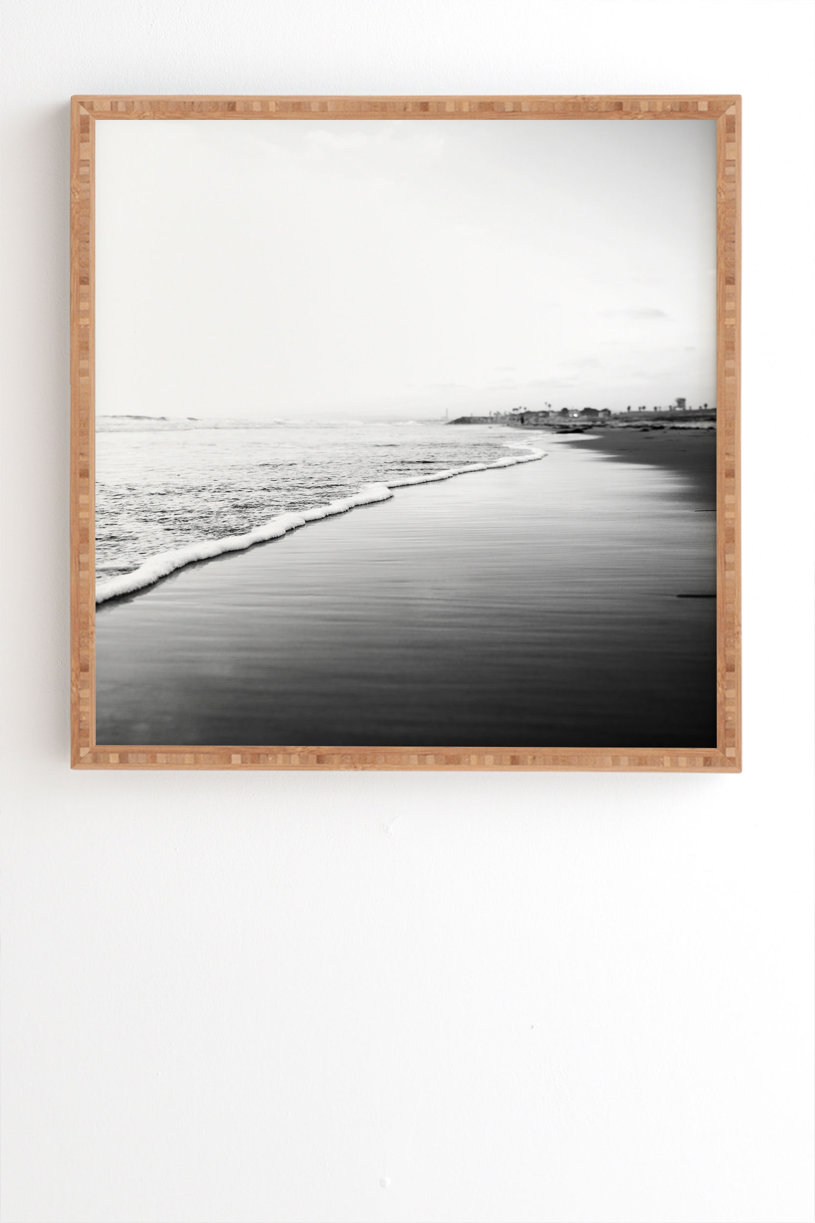 Changing Tides by Bree Madden - Framed Wall Art Bamboo 20" x 20" - Image 1