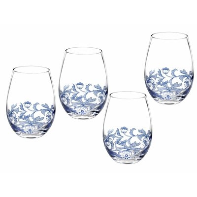 Spode Blue Italian Stemless Glasses