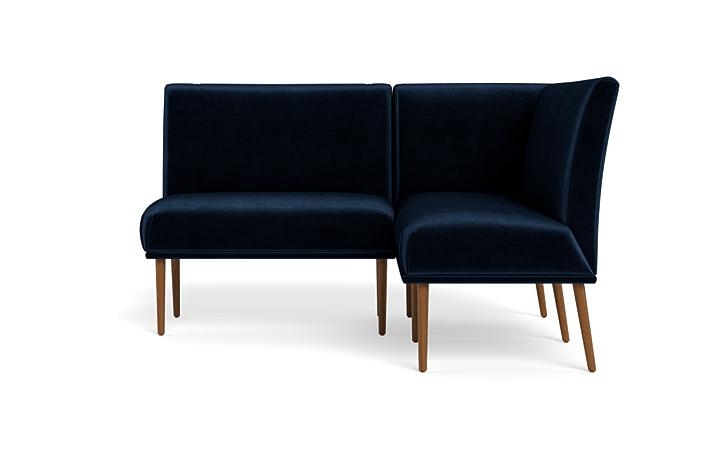 Dorian Upholstered Petite Right Banquette with Tufting Option - Image 0