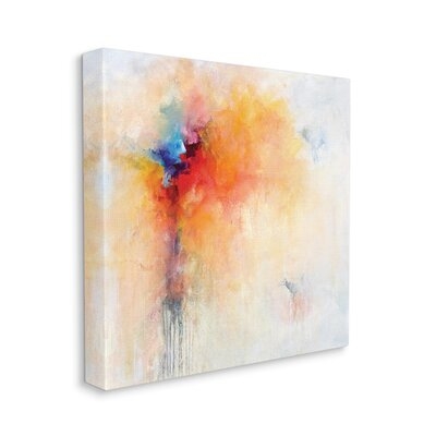Abstract Paint Burst Expressive Orange Red Blue - Image 0