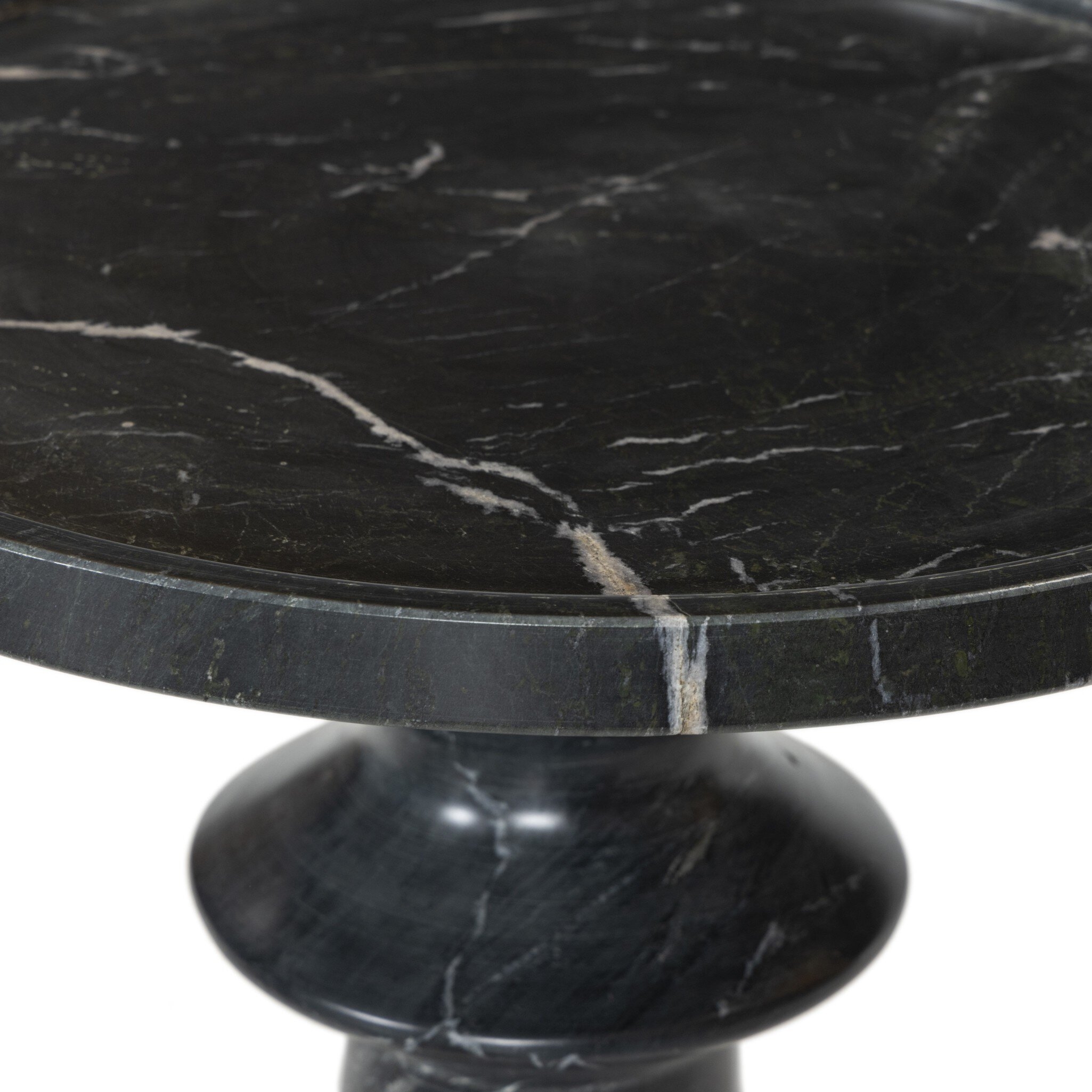Skylar End Table - Black Marble - Image 3