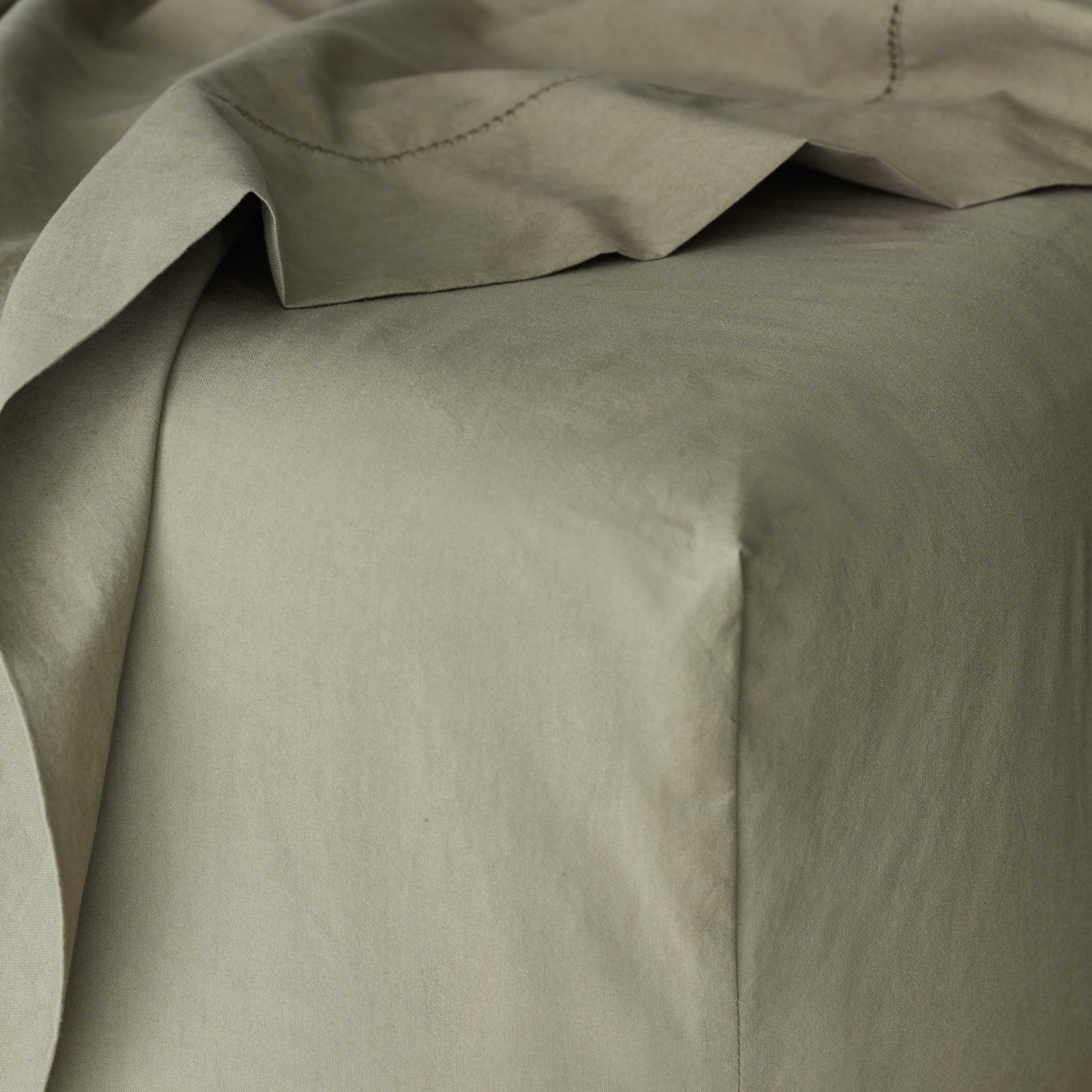 The Citizenry Organic Stonewashed Percale Bed Sheet Set | Full | White - Image 9