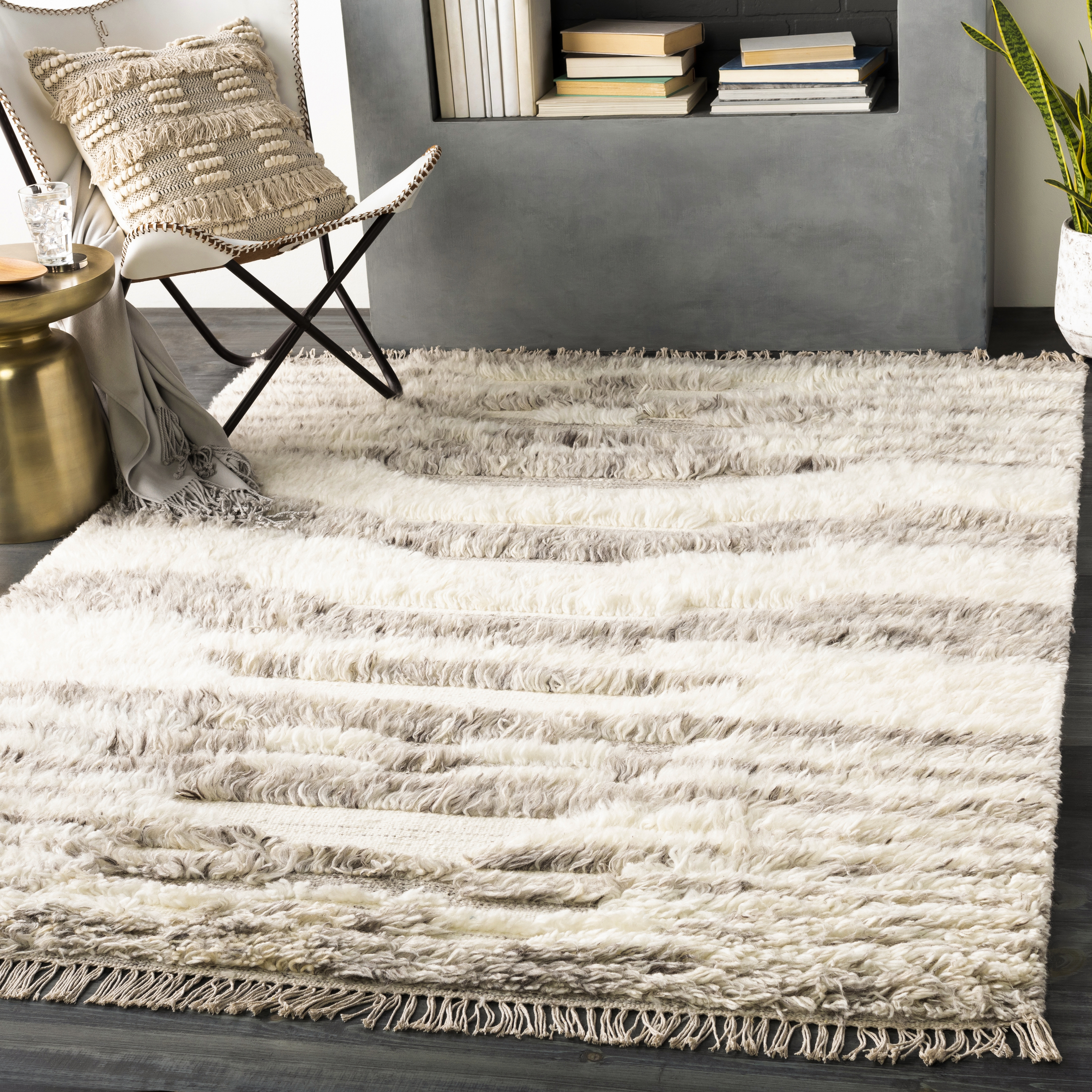 Tulum Beige Indoor 9' x 12' Handmade Rug - Image 1