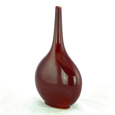 Arzi Red 11" Copper Table Vase - Image 0