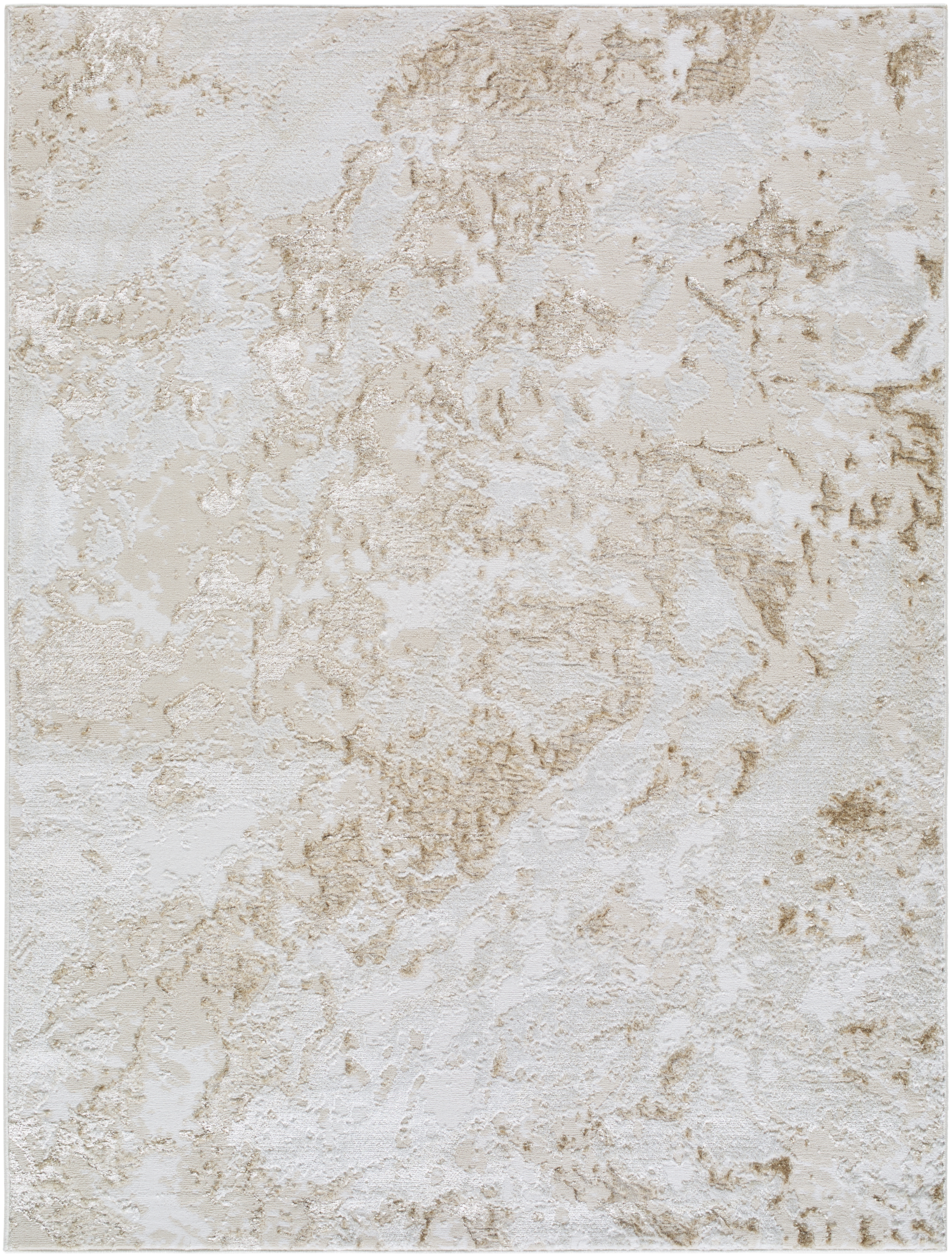 Livabliss Sunrise White Indoor 7'10" x 10' Machine Woven Rug - Image 0