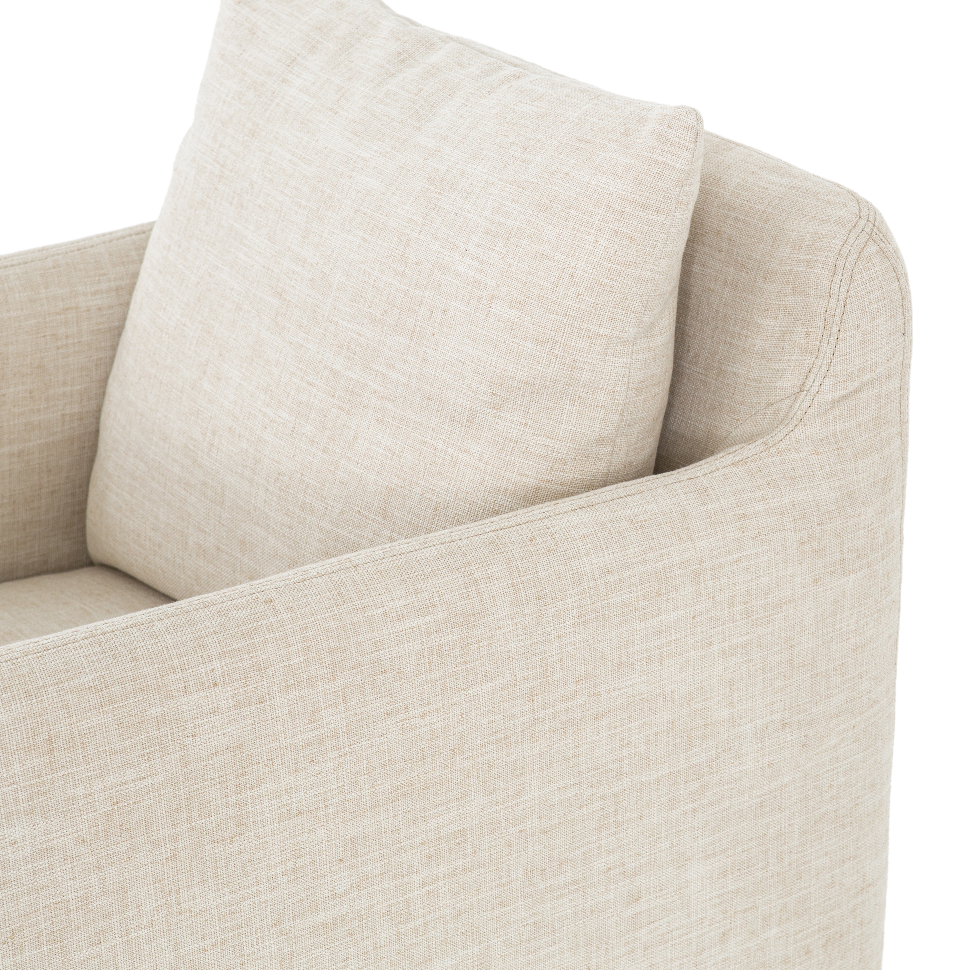 Banks Swivel Chair-Cambric Ivory - Image 9