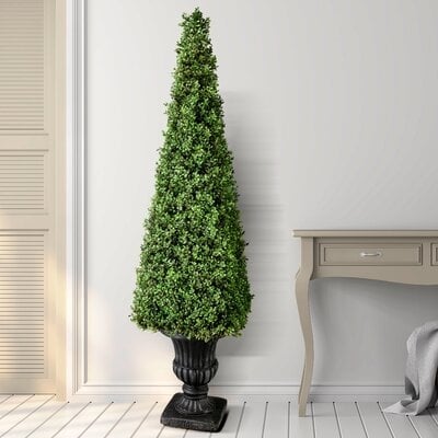 48'' Artificial Boxwood Topiary in Urn - Image 0