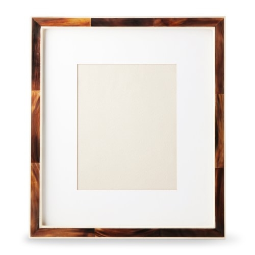 Horn and Bone Picture Frame, Dark, 8" X 10" - Image 0