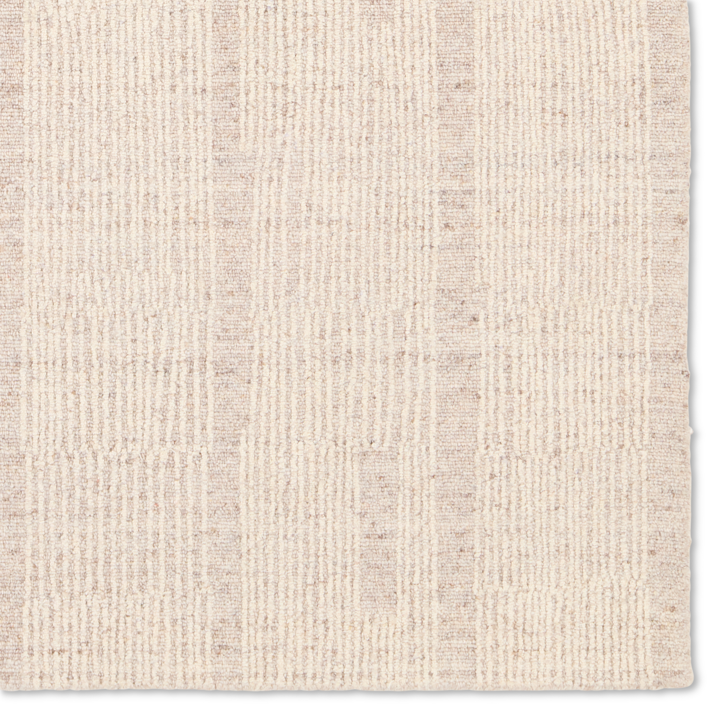 Label J Edher FGN02 Handmade Striped Tan and Cream Area Rug (9'x12') - Image 3