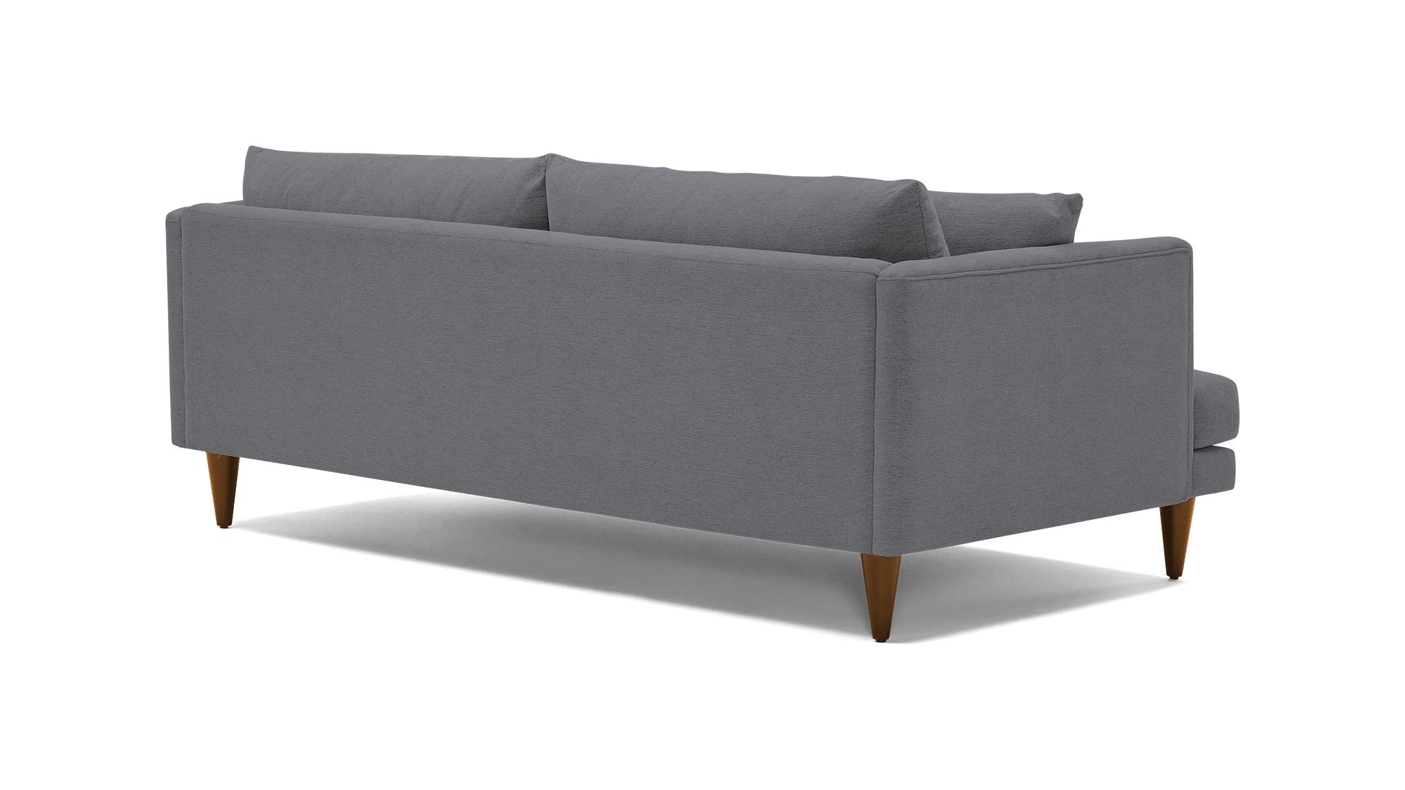 Gray Lewis Mid Century Modern Sofa - Essence Ash - Mocha - Cone - Image 3