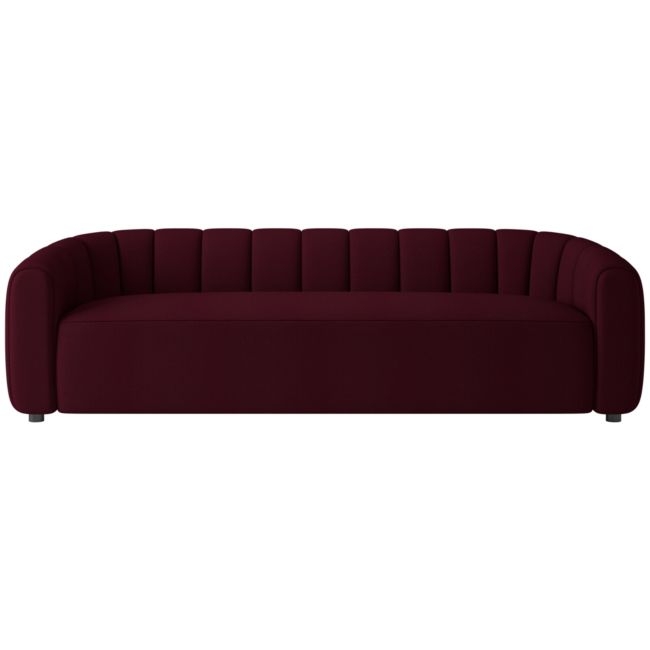 Fitz 97.5" Sofa Luca Oxblood - Image 0