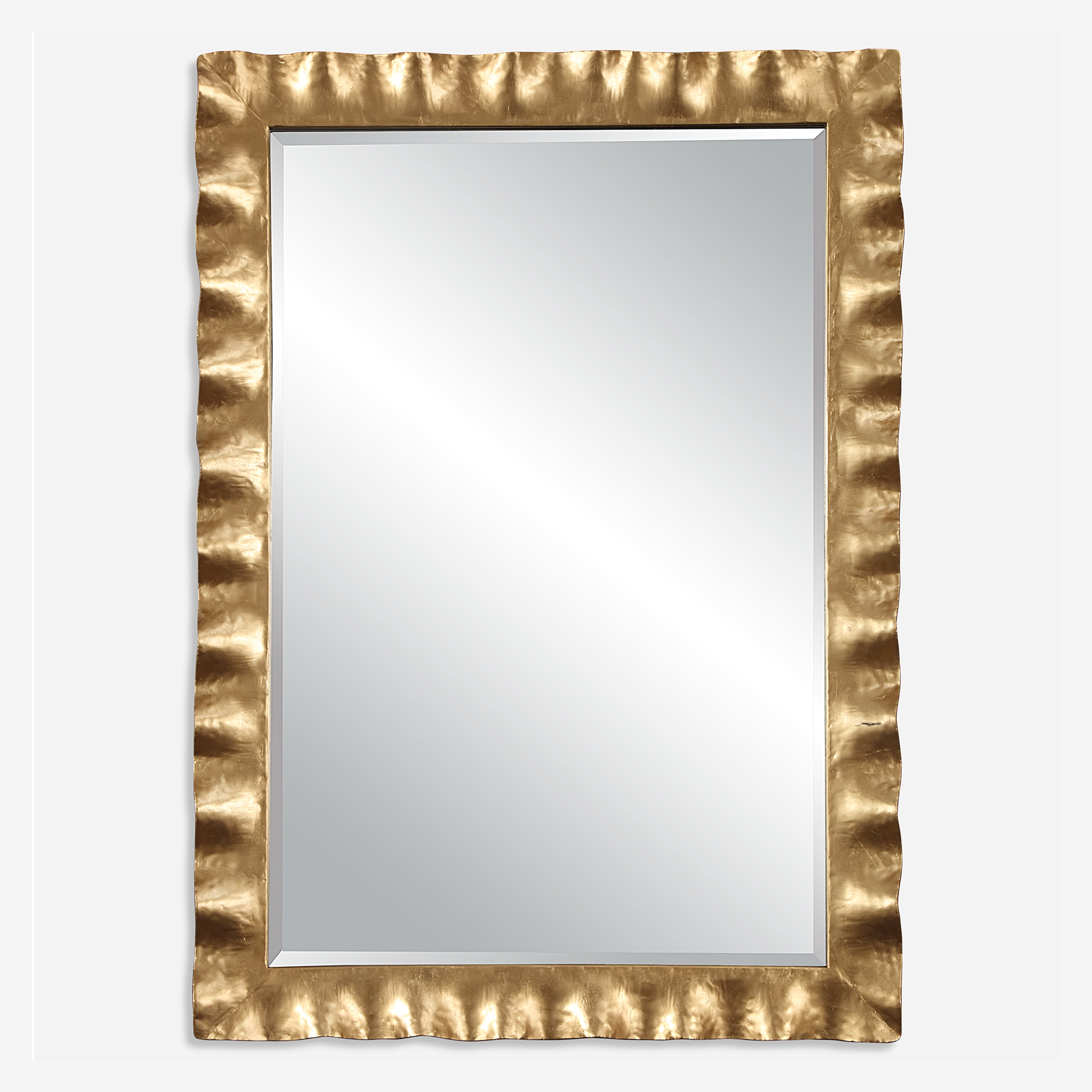 Haya Scalloped Gold Mirror - Image 0