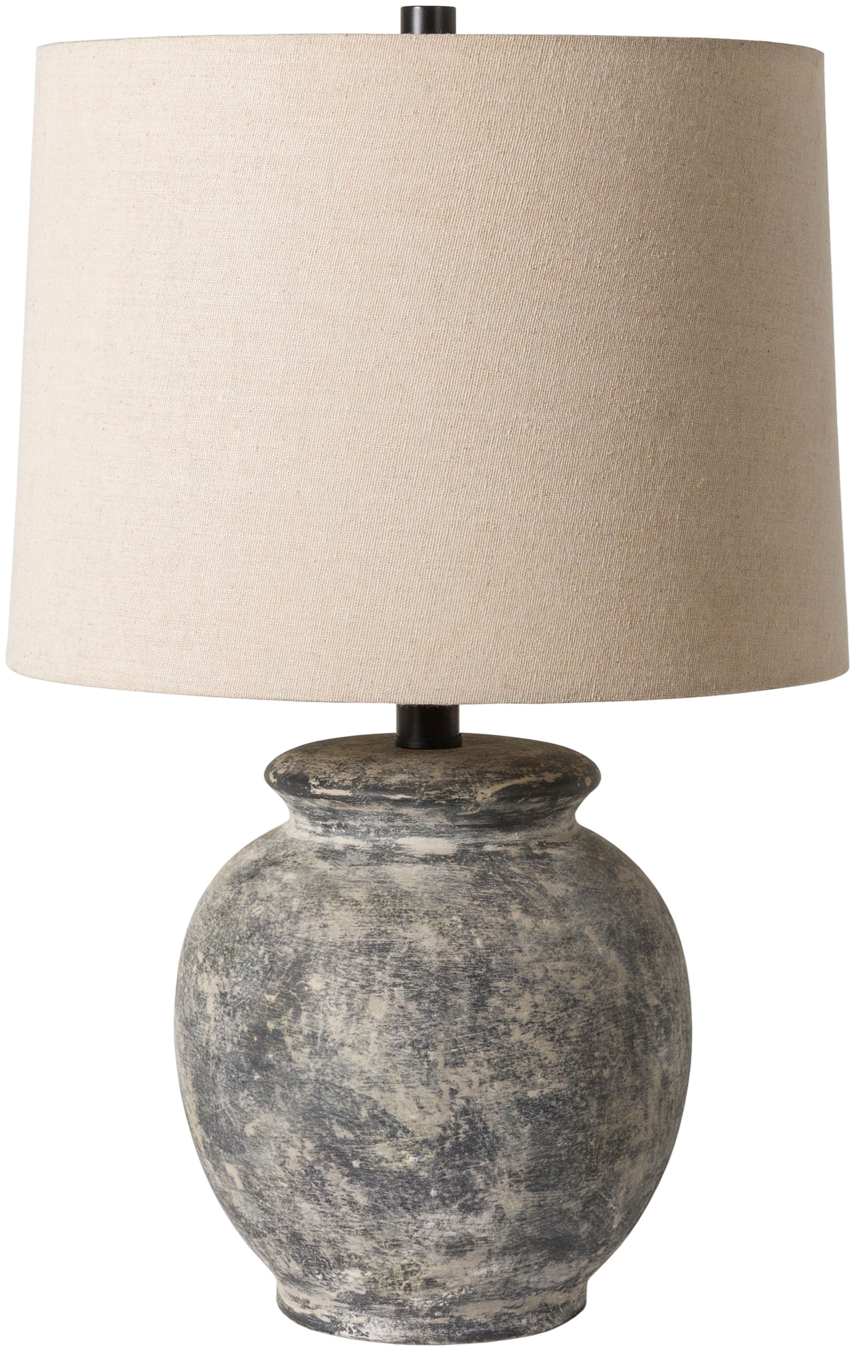 Livabliss Aponi Gray Antiqued 21"H x 13"W x 13"D Accent Table Lamp - Image 0