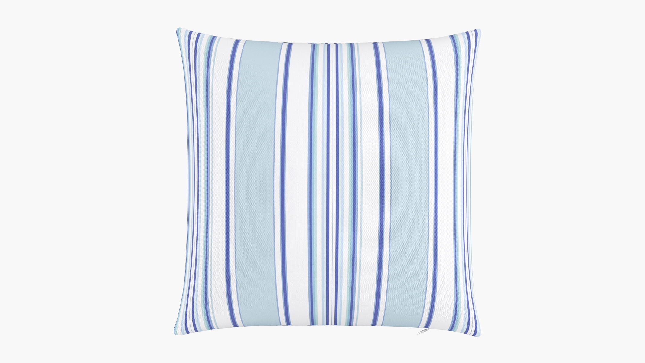 Throw Pillow 20", Porcelain Austin Stripe, 20" x 20" - Image 0