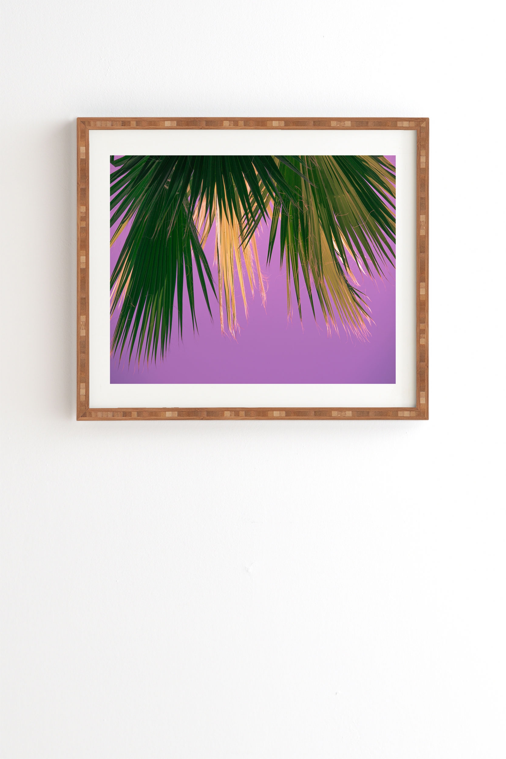 Sunset Boulevard by Ann Hudec - Framed Wall Art Bamboo 12" x 12" - Image 0
