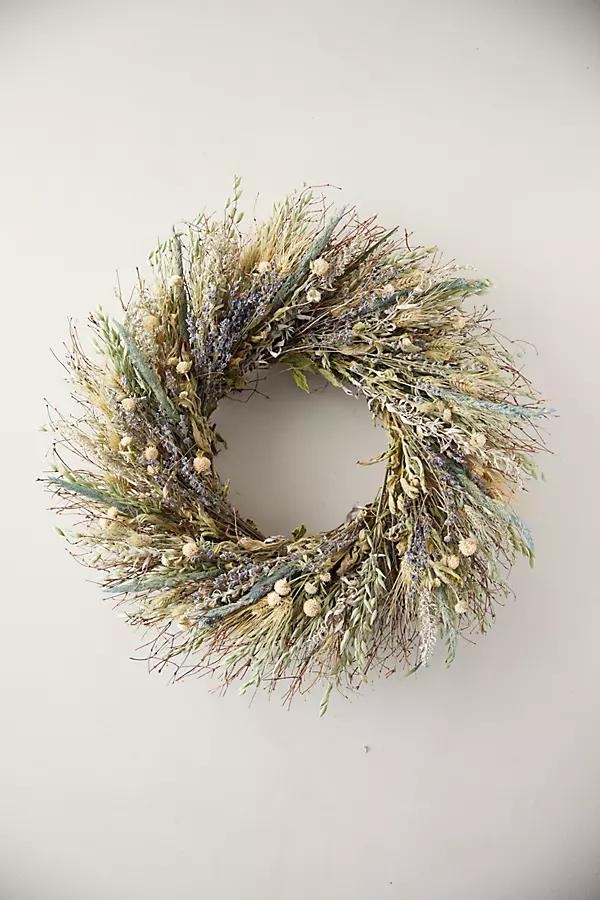 Preserved Sunkissed Blue Wreath - Image 0
