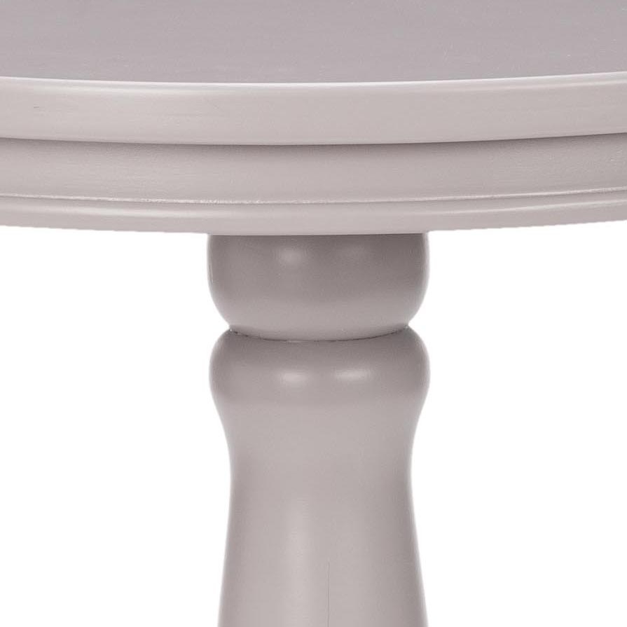 Vivienne Round Top Side Table - Quartz Grey - Arlo Home - Image 1