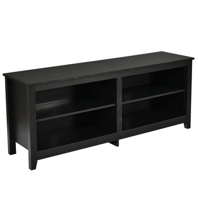 Winston Porter 4-cubby Tv Stand Media Console For Tv's Up To 65'' W/ Adjustable Shelf - Image 0