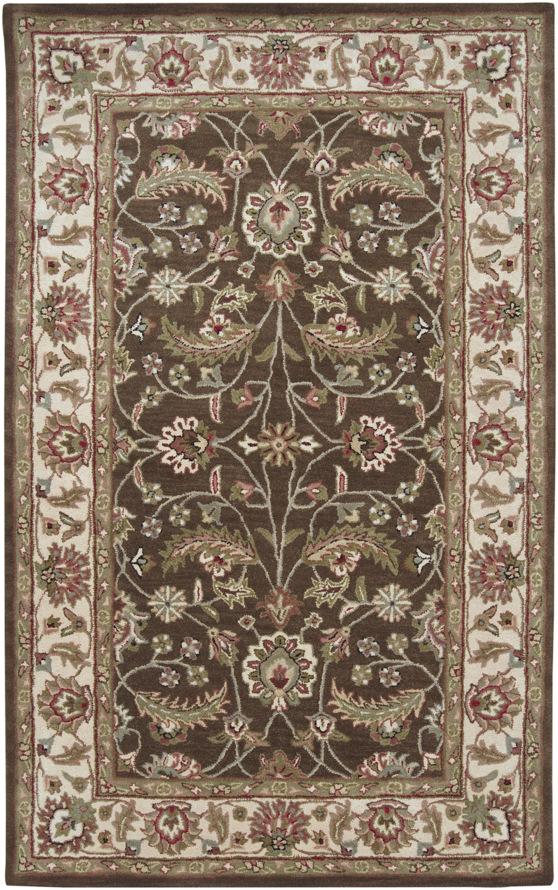 Caesar Brown Indoor 5' x 8' Handmade Rug - Image 0