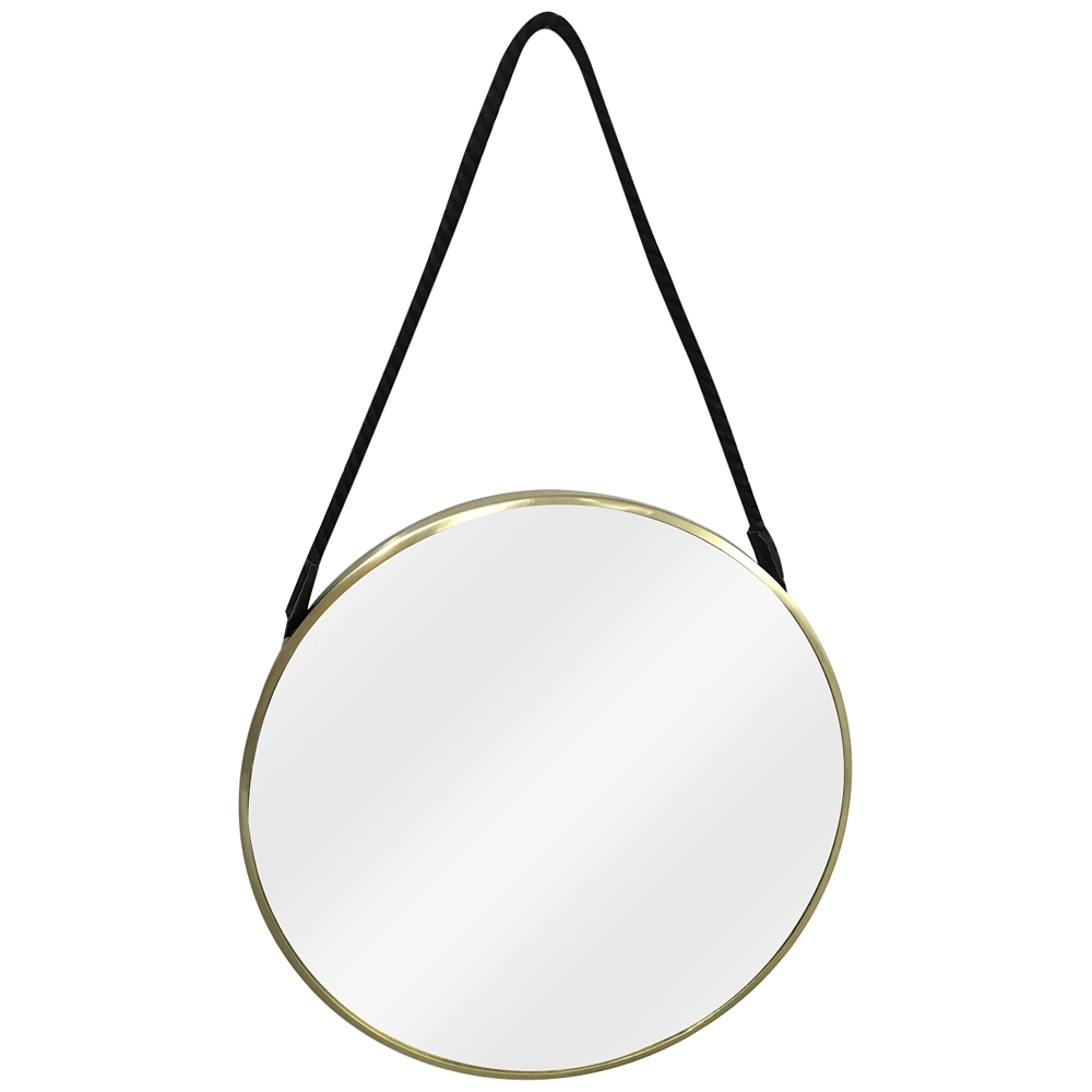 Crestview Collection Hadley Brass 24" Round Wall Mirror - Style # 81R39 - Image 0
