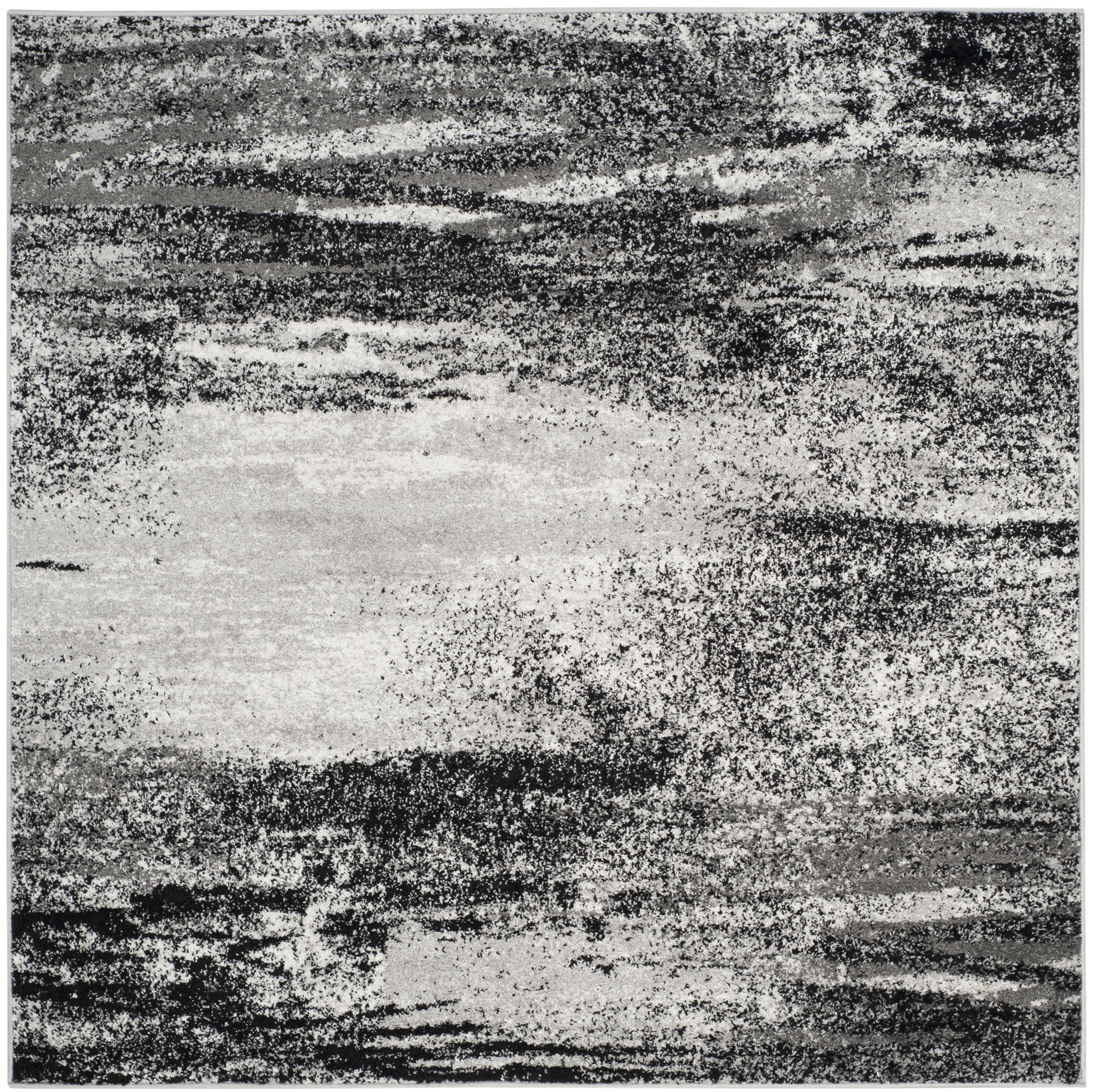 Arlo Home Woven Area Rug, ADR112G, Silver/Multi,  4' X 4' Square - Image 0