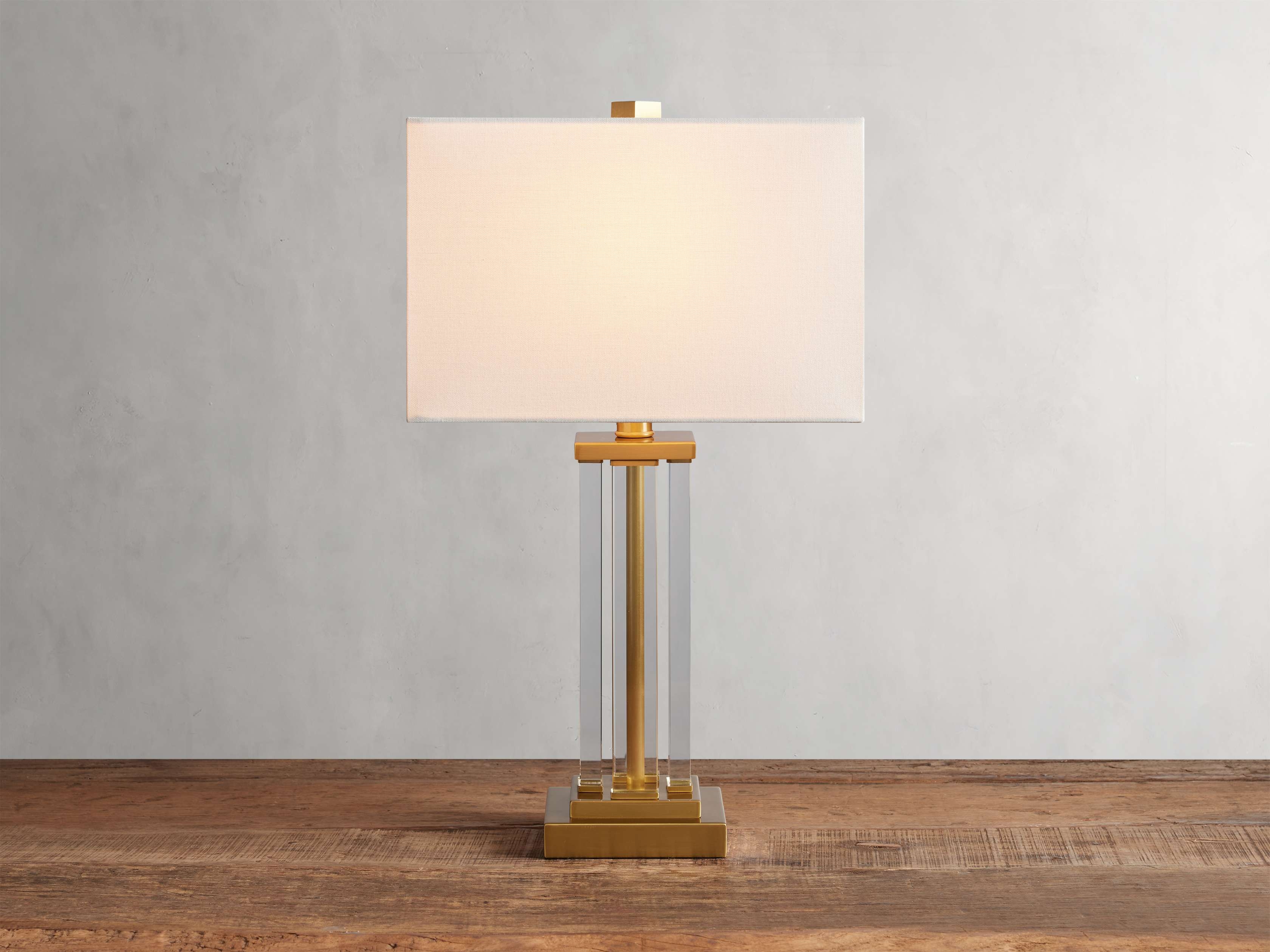 Dawson Table Lamp in Crystal 20" Brass   - Image 0