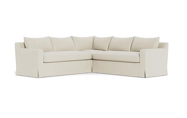 Sloan Slipcovered Corner 4-Seat Sectional Sofa - Image 1