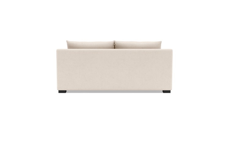 Sloan Sleeper Sleeper Sofa with Beige Natural Fabric, standard down blend cushions, and Painted Black legs - Image 3