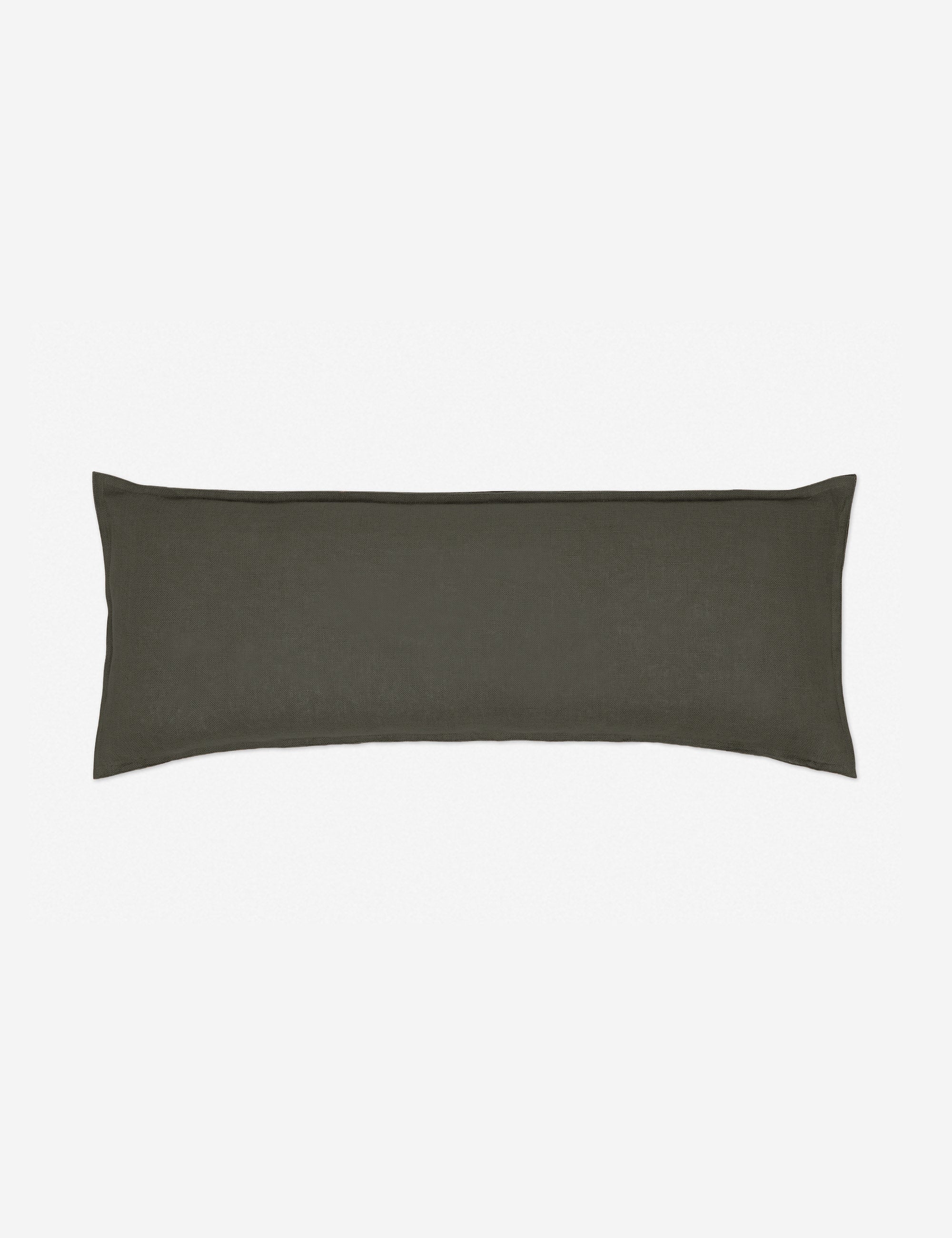 Arlo Linen Pillow - Aubergine / 13" x 20" - Image 15