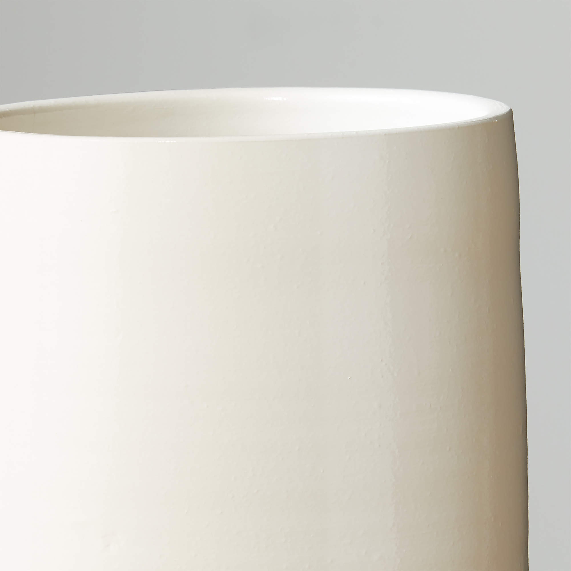Rie Hand-Thrown Vase, White, Large - Image 2