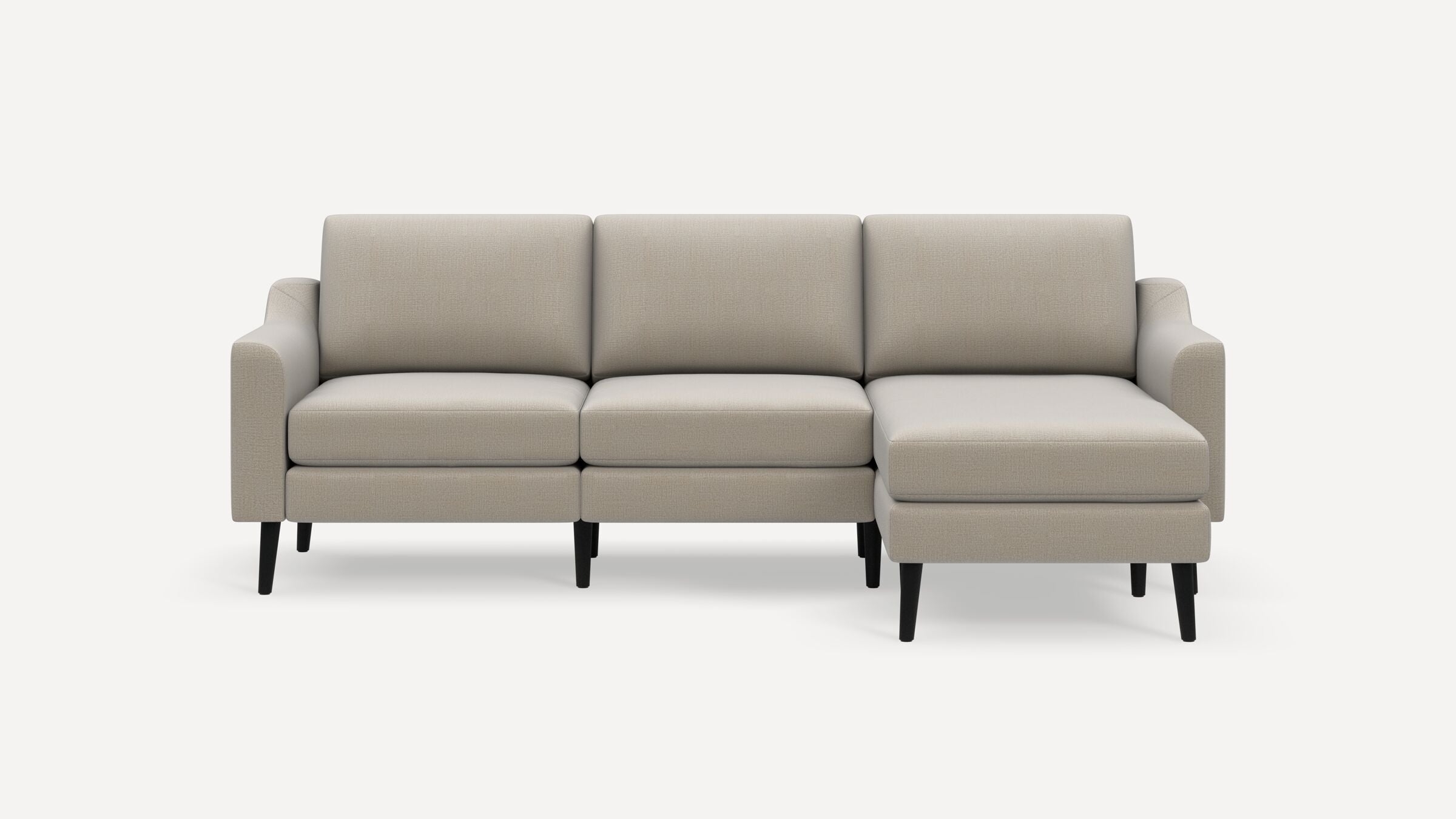 Nomad Sofa Sectional - Georgia Clay - Performance Chenille / Ebony - Wood / Slope - Image 0