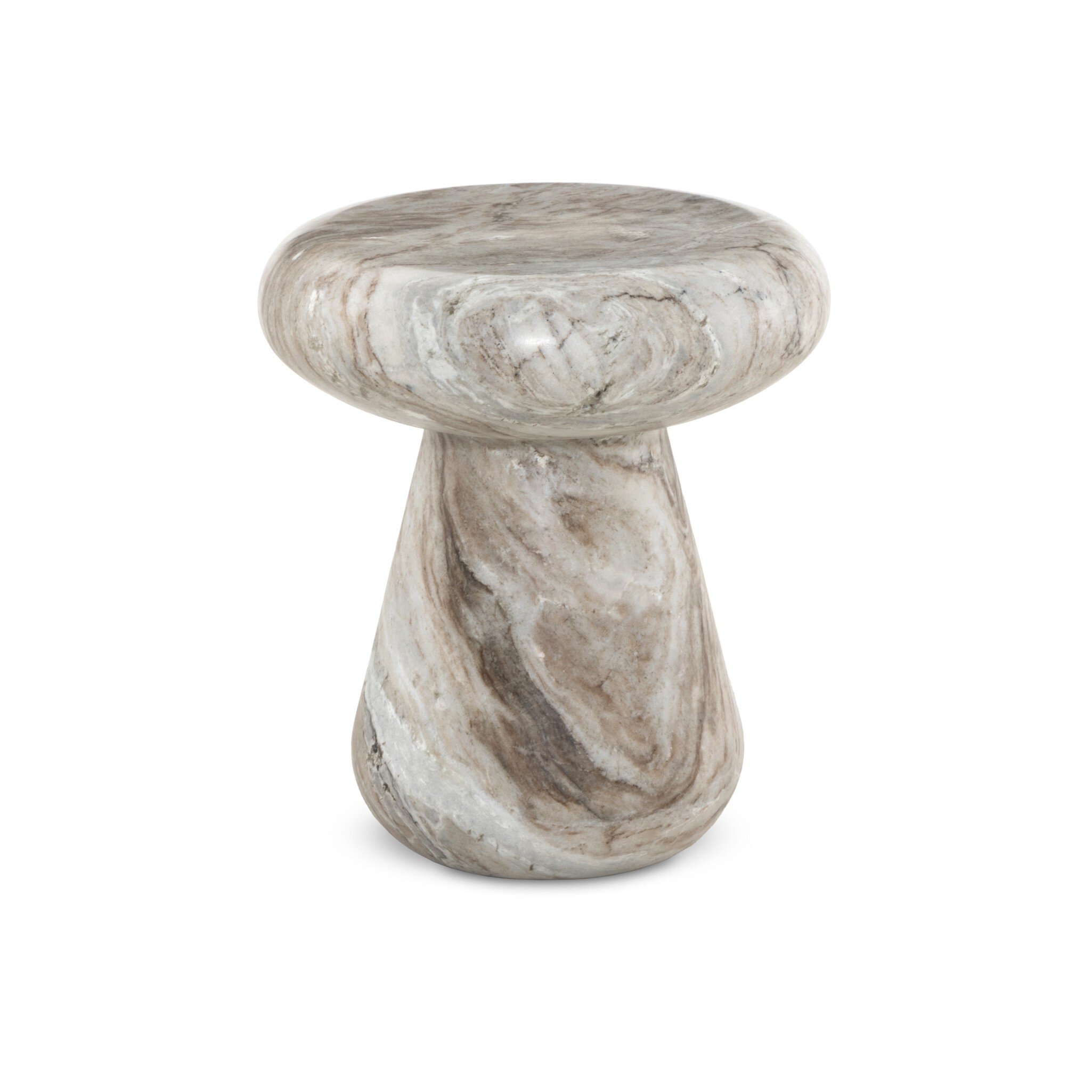 Pablo Outdoor End Table - Sawar Marble - Image 1