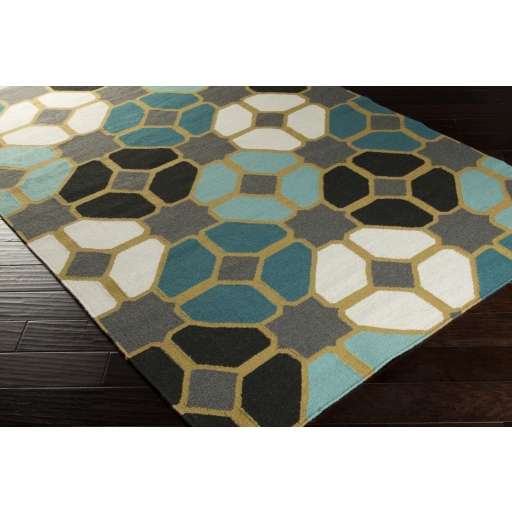 Frontier Green Indoor 2' x 3' Handmade Rug - Image 1