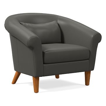 Parlour Chair, Poly, Vegan Leather, Molasses, Pecan - Image 2